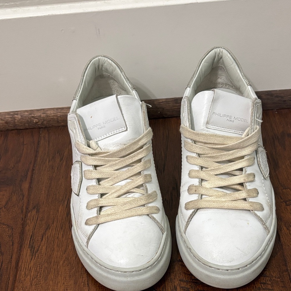 Philippe Model Temple Metallic heel sneaker